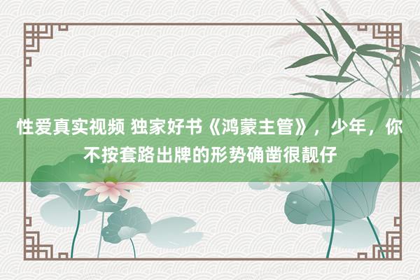 性爱真实视频 独家好书《鸿蒙主管》，少年，你不按套路出牌的形势确凿很靓仔