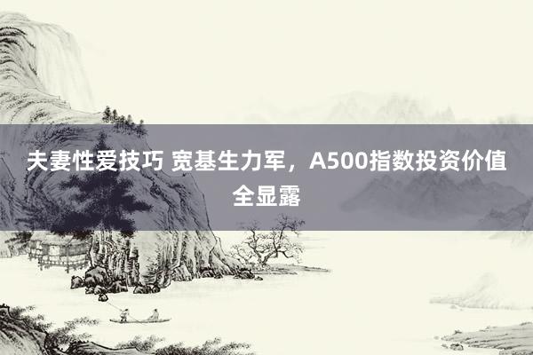 夫妻性爱技巧 宽基生力军，A500指数投资价值全显露