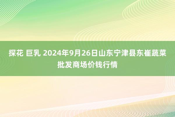 探花 巨乳 2024年9月26日山东宁津县东崔蔬菜批发商场价钱行情