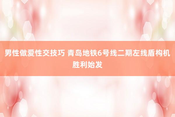 男性做爱性交技巧 青岛地铁6号线二期左线盾构机胜利始发