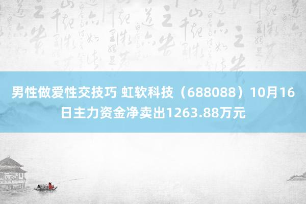 男性做爱性交技巧 虹软科技（688088）10月16日主力资金净卖出1263.88万元