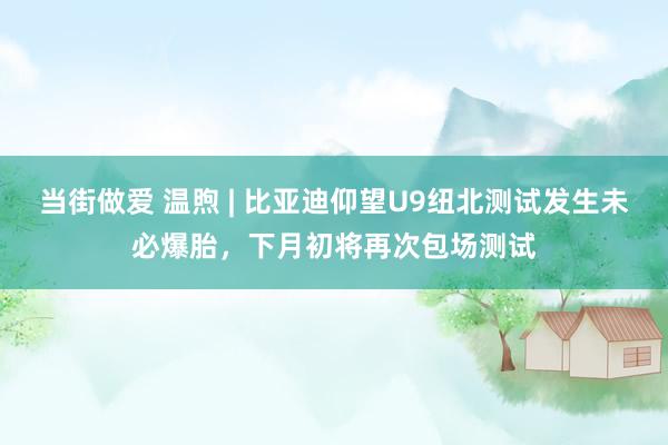 当街做爱 温煦 | 比亚迪仰望U9纽北测试发生未必爆胎，下月初将再次包场测试