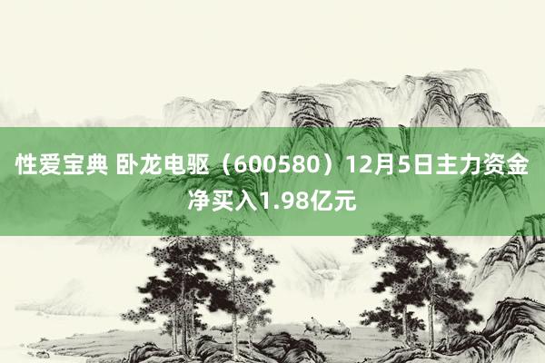 性爱宝典 卧龙电驱（600580）12月5日主力资金净买入1.98亿元