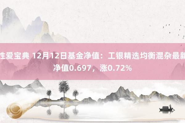 性爱宝典 12月12日基金净值：工银精选均衡混杂最新净值0.697，涨0.72%