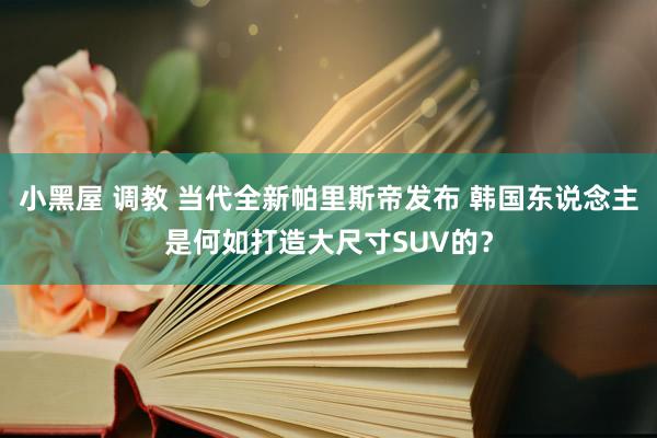 小黑屋 调教 当代全新帕里斯帝发布 韩国东说念主是何如打造大尺寸SUV的？