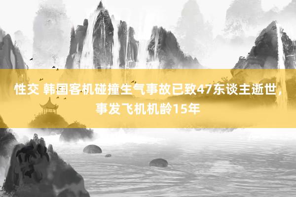 性交 韩国客机碰撞生气事故已致47东谈主逝世，事发飞机机龄15年