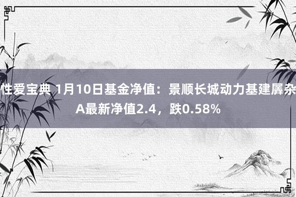 性爱宝典 1月10日基金净值：景顺长城动力基建羼杂A最新净值2.4，跌0.58%