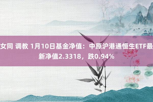 女同 调教 1月10日基金净值：中原沪港通恒生ETF最新净值2.3318，跌0.94%