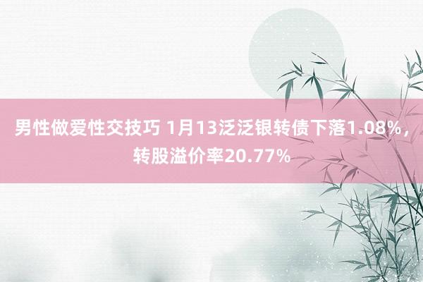 男性做爱性交技巧 1月13泛泛银转债下落1.08%，转股溢价率20.77%